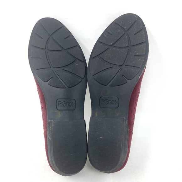 Korks‎ Leather Slip Ons Suede Maroon Womens 7.5 - Picture 7 of 8